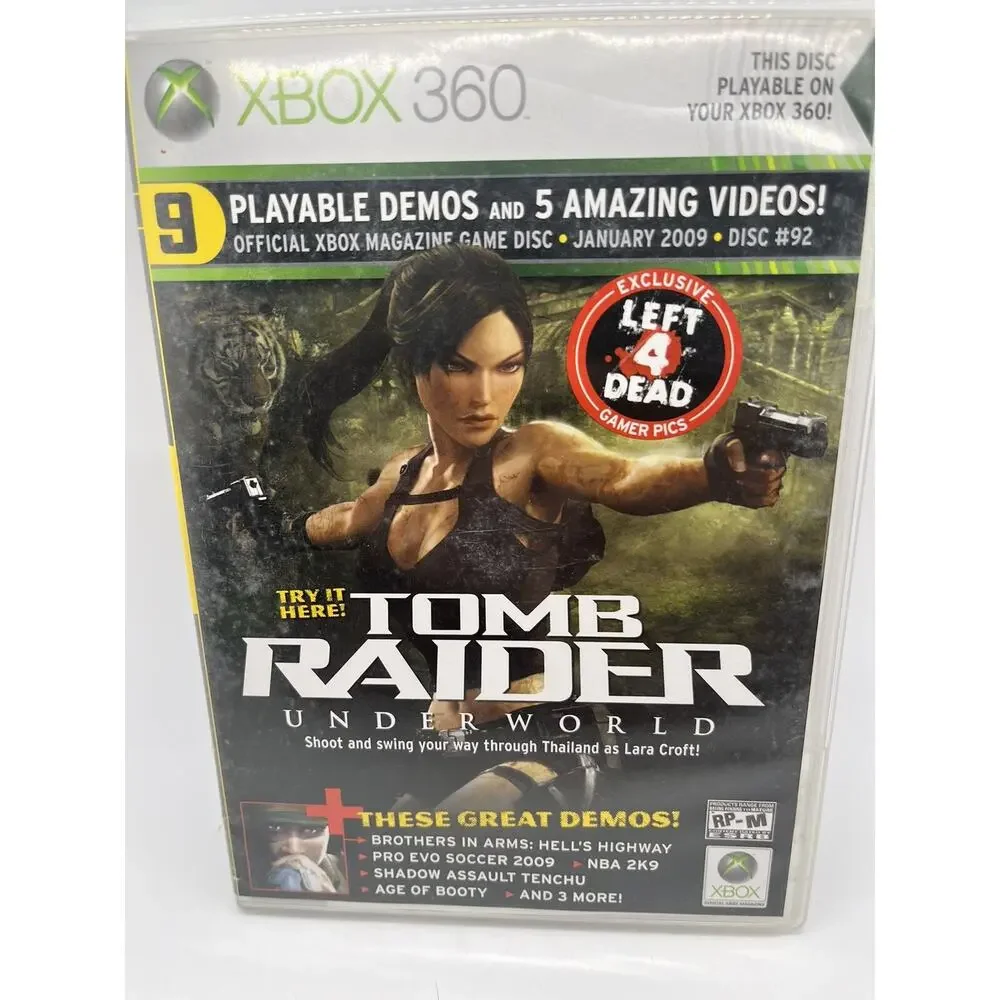 Official Xbox 360 Demo Disc #92 - Tomb Raider Underworld January 2009 - TESTED